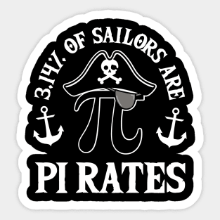 3.14 Percent of Sailors are Pi Rates Sticker